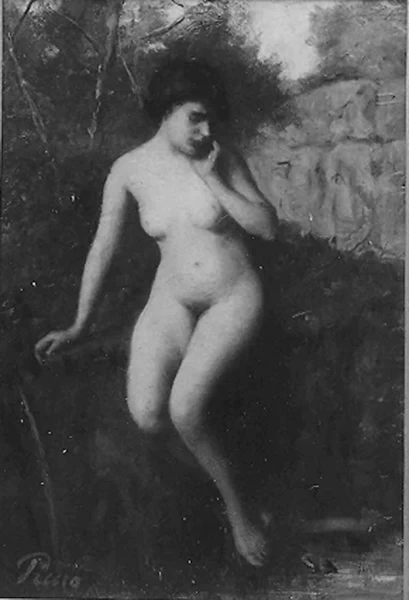 Giovanni Carnovali - figura femminile nuda, Pinacoteca Comunale A. Moroni, Porto Recanati